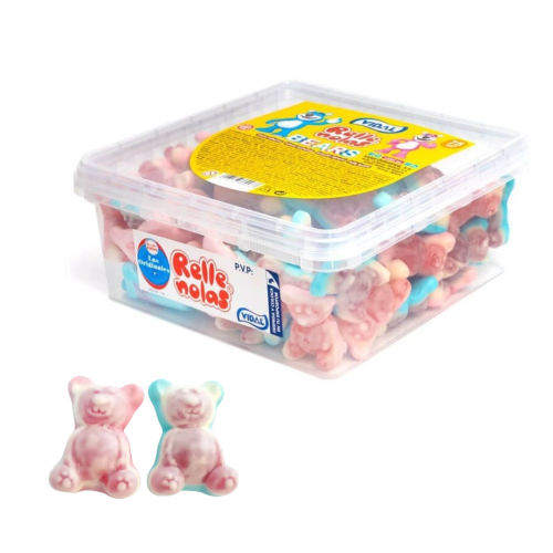 Vidal Jelly Filled Teddy Bears Tub 75 Count