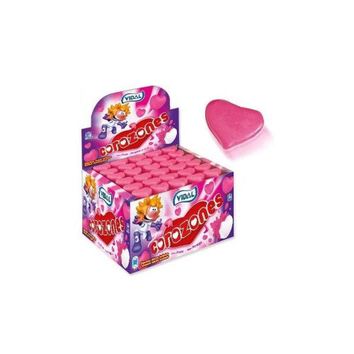 Vidal Strawberry Hearts Corazones 75 Count