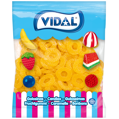 Vidal Pineapple Rings 1.5Kg