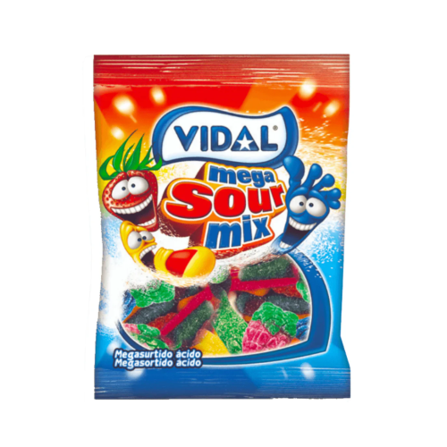 Vidal Mega Sour Mix 14x90G