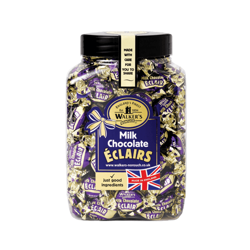 Walkers Milk Chocolate Toffee Eclairs Jar 1.25Kg