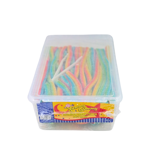 Yummy Gummy Sour Rainbow Pencils 1200g