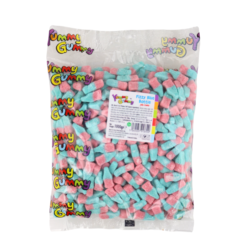 Yummy Gummy Fizzy Pink & Blue Bottles 1kg