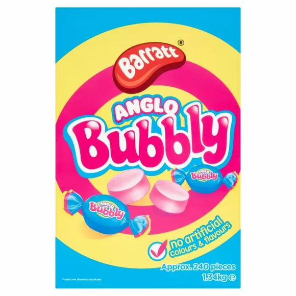 Anglo Bubbly Bubble Gum (Barratt) 240 Count