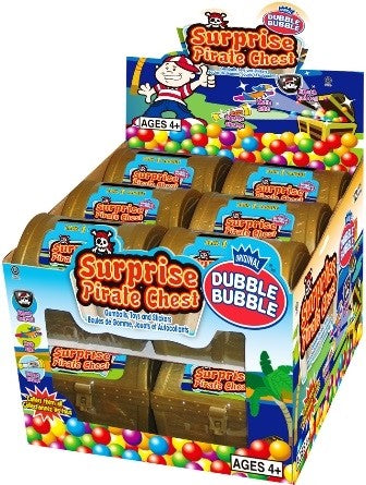Surprise Pirate Chest Dubble Bubble 12 Count