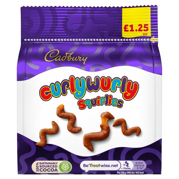 Cadbury Curly Wurly Bags 10X95G