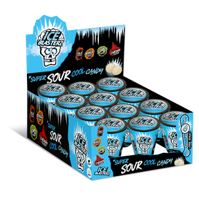 Brain Blasterz Ice Sour Cool Candy Container 12X48G