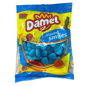 Sour Blue Raspberry Hearts (DAMEL) 1KG