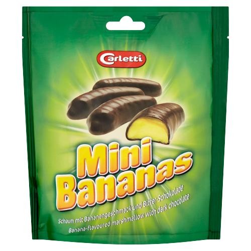 Chocolate Mini Bananas Doybag (CARLETTI) 120G