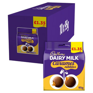 Cadbury Caramel Nibbles Bags 10X95G