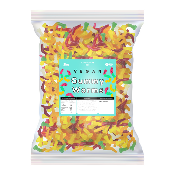Vegan Gummy Worms (CANDYCRAVE) 2KG